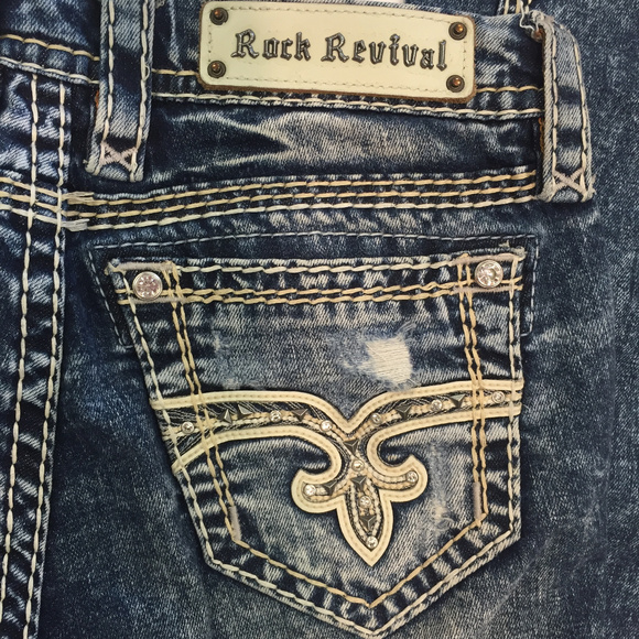 Rock Revivial "Flash" Cuffed Straight - Picture 5 of 6